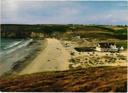 PLOGOFF ,PLAGE DE LA BAIE DES TREPASSES ,DETAILS A VOIR ,VUE AERIENNE COULEUR REF 46437 - Plogoff