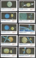 1991 USA Space Exploration Stamps Sc#2568-2577 Moon Earth - United States