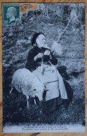 En Gardant Mon Mouton Je File Ma Quenouille - Ed. Michel St-Gervais D'Auvergne - Animée - Folklore / Bergère - (n° 5950) - Saint Gervais D'Auvergne