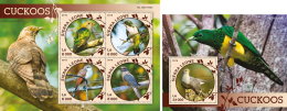 SIERRA LEONE 2016 ** Cuckoos Kuckucke Coucous M/S+S/S - OFFICIAL ISSUE - A1613 - Cuckoos & Turacos