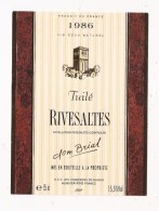 RIVESALTES TUILE DOM BRIAL CAVE DE BAIXAS1986 - Languedoc-Roussillon