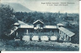 BN002- BAGNI SOLFUREO CARBONICI - TELESE - BENEVENTO - F.P. VIAGGIATA 15.8.1935 - Benevento