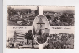 Cpsm GRANDRIEUX Multivues Eglise Place Pont Cim M5 - Gandrieux Saint Amans