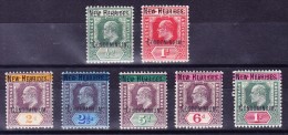 Neu Hebriden 1908/1909 SG#9 * (Mi#6) + 6 Kleine Werte SG#1, 2, 5, 6 , 7, 8 Alle * - Unused Stamps