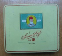 AC - SIMON ARZT NO#15 20 CIGARETTES EMPTY TIN BOX - Cajas Para Tabaco (vacios)