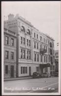 TASMANIA - A. B. Series - Hadley's Hotel, Hobart, Real Photo Postcard. Unused - Hobart