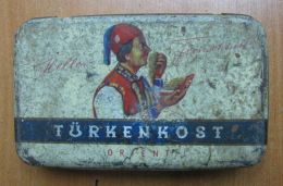 AC - TURKENKOST ORIENT 50 CIGARS EMPTY TIN BOX - Empty Tobacco Boxes