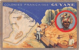 ¤¤  -   Colonies Françaises  -  GUYANE  -  Carte Publicitaire Des Produits Du Lion Noir    -  ¤¤ - Andere & Zonder Classificatie