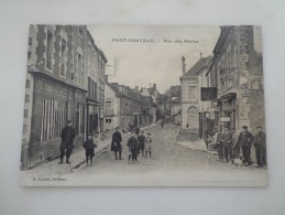 CPA 44  PONTCHATEAU RUE DES HALLES ANIMEE - Pontchâteau