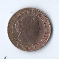 2½ Centimos De Escudo Isabel II 1867 - Monnaies Provinciales