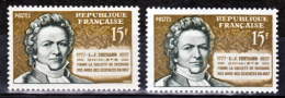 France 1139 Variété Impression Décalée Cheveux Jaunes à Droite Et Meches Supp à Gauch Et Nor Neuf ** TB MNH Sin Charnela - Ongebruikt