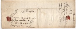 Lettre De Grenoble, Pour Dijon, Adressée à Monsieur Brigandet Signée Le Goux De La Berchère Datée 1654 - ....-1700: Vorläufer