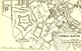 CPA (94)  KREMLIN - BICETRE Plan De La Commune  (edition Ductor) - Kremlin Bicetre