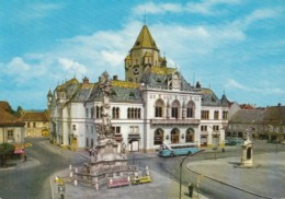 40402- KORNEUBURG- THE TOWN HALL, MONUMENTS, SQUARE, BUSS, CAR - Korneuburg