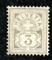 10433  Switzerland 1882  Zumstein #59A *  Michel #51X ( Cat. 50.€ ) - Offers Welcome! - Unused Stamps