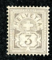 10433  Switzerland 1882  Zumstein #59A *  Michel #51X ( Cat. 50.€ ) - Offers Welcome! - Ongebruikt