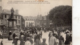 LESNEVEN ENTREE EN VILLE DU 51 E DE LIGNE VENANT OCCUPER SON NOUVEAU CANTONNEMENT (16 JUIN 1916) - Lesneven