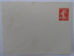 1906 - ENTIER POSTAL - Semeuse 10 C  Rouge- 123 X 96 Mm - Yvert Et Tellier 138 E5 - Standard Covers & Stamped On Demand (before 1995)