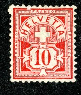 10446  Switzerland 1882  Zumstein #61A (*)  Michel #54X ( Cat. 90.€ ) - Offers Welcome! - Neufs