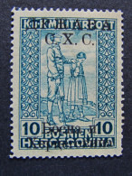 YUGOSLAVIA SHS -1918- "Bosnia Sobr." H. 10 MH* (descrizione) - Ongebruikt