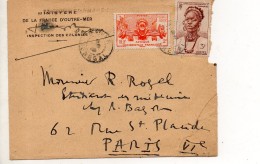 AFRIQUE OCCIDENTALE FRANCAISE ENVELOPPE DU 27 DECEMBRE 1948 DE DAKAR POUR PARIS - Briefe U. Dokumente
