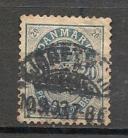 DENMARK - DANEMARK - Yvert # 29 - USED - Round Corner - Usati