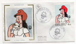 1983--FDC Soie--1er Jour  "Hommage à Jean Eiffel"  (Marianne)----cachet  PARIS - 1980-1989