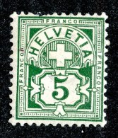 10566  Switzerland 1899  Zumstein #65B  *  Michel #53Ya ( Cat. 10.€ ) - Offers Welcome! - Nuevos