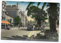 NICE-Promenade Des Anglais-Palais Méditerrannée(animée,belle Voiture,vélos)Superbe Cachet St JEAN CAP FERRAT-06-M Gandon - Straßenverkehr - Auto, Bus, Tram