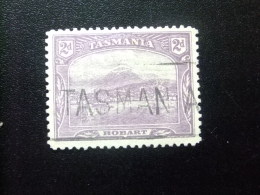 TASMANIA TASMANIE 1906 -1912 VUE  De HOBART  Yvert Nº 76 B º FU - Gebruikt