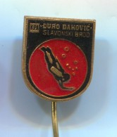 DIVING - Underwater Activities, Club SLAVONSKI BROD Croatia, Vintage Pin Badge, Enamel - Diving