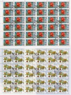 Parkblumen 1978 Sowjetunion 4722,5383+Bogen 22€ Rosen-Knospe Bloque Blocs Hoja Hb Flower M/s Nature Sheetlets Bf SU UdSS - Plantes Médicinales
