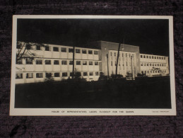 Cpsm Photo NIGERIA - House Of Representatives. Lagos. Floodlit For The Queen - Paramount - Real Photo - TBE - Nigeria