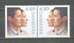2004 DENMARK ROYAL WEDDING MICHEL: 1369-1370 MNH ** - Unused Stamps