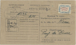 ALPES MARITIMES - 1946 - CARTE De RAVITAILLEMENT GENERAL De NICE Avec TIMBRE De SERVICE - Cartas & Documentos