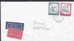 Austria FLUGPOST Air Mail Par Avion & Durch Eilboten EXPRÉS Labels KERSDORF 1982 Cover Brief HERLUFSMAGLE (Arr.) Denmark - Sonstige & Ohne Zuordnung