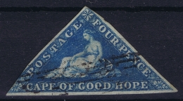 Cape Of Good Hope: 1853 1 D  SG 2  Used Paper Blued - Cap De Bonne Espérance (1853-1904)