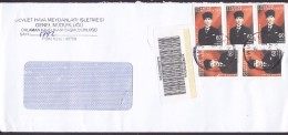 Turkey Registered Raccommandata DALAMAN 2007 Cover Lettera 5x Atatürk Stamps - Covers & Documents