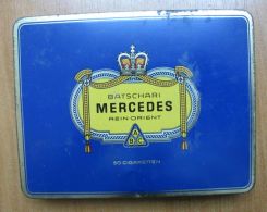 AC - MERCEDES BATSCHARI 50 CIGARETTES EMPTY TIN BOX #2 - Empty Tobacco Boxes