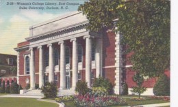 Woman's College Library East Campus Duke University Durham North Carolina Curteich - Durham