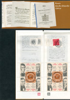 Denmark 2001 - "1st Danish Stamp 150 Years" Booklet W. 2 Blocks Of 4 Stamps - Booklets