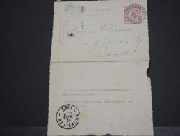 BELGIQUE - Entier Carte Lettre - Mars 1892 - A Voir – 17547 - Postbladen