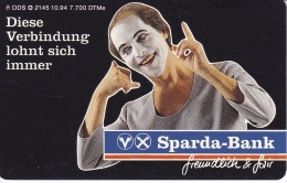 O 2145 TARJETA DE ALEMANIA DE SPARDA BANK (MIMO-PAYASO-CLOWN) - O-Reeksen : Klantenreeksen