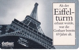 O 642 TARJETA DE ALEMANIA DE LA TORRE EYFFEL (GOTHAER) - O-Serie : Serie Clienti Esclusi Dal Servizio Delle Collezioni