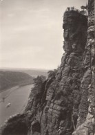 40497- BASTEI ROCKS, RIVER, SHIP - Bastei (sächs. Schweiz)