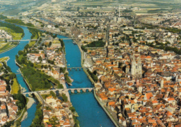 40573- REGENSBURG- TOWN PANORAMA, BRIDGES - Regensburg