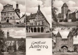 40575- AMBERG- ST MARY CHURCH, ABBEY, TOWNHALL, TOWER, BRIDGE, GATE - Amberg