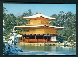 Delcampe - JAPAN  -  Kyoto  Temple Of The Golden Pavilion  Unused Postcard - Kyoto