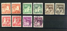 - TCHECOSLOVAQUIE . TIMBRES DE 96063 . OBLITERES . VARIANTES DE COULEURS . - Abarten Und Kuriositäten