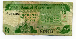 10 RUPEES - Mauritius